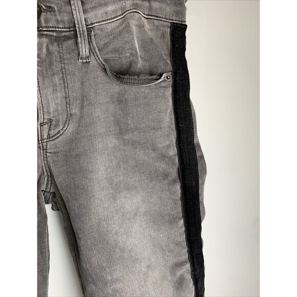 Frame Denim Le High Skinny Jeans Womens 25 Gray Tuxedo Velvet High Rise‎ bootcut - Picture 6 of 7